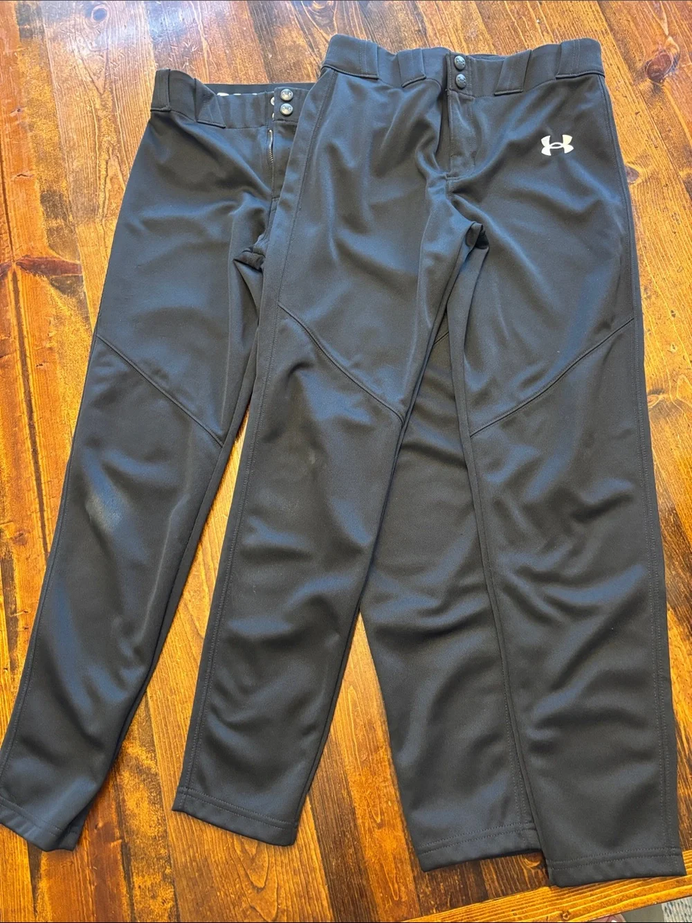 Under Armour Black youth baseball pants size large - set of 2